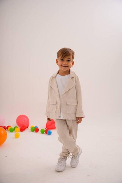 Zuzu Organic Linen Jacket and Pants Set