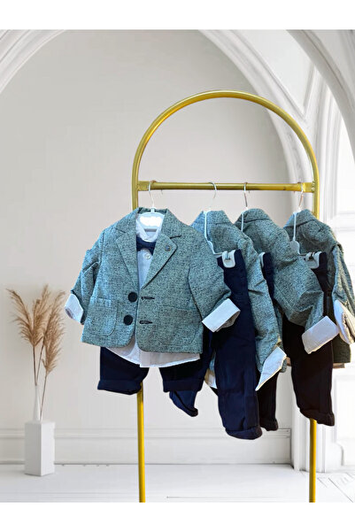 BYMURAT BABY Düz Yesil Renk Takim