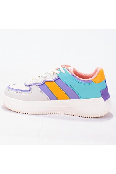 lumberjack Lamberjack Freya Bej Lila Günlük Kadın Spor Ayakkabı Sneaker