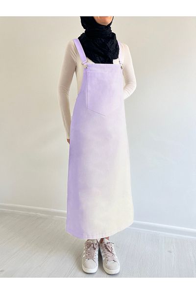 FREYA MODA Gabardine Hijab Gilet Salopet Dress