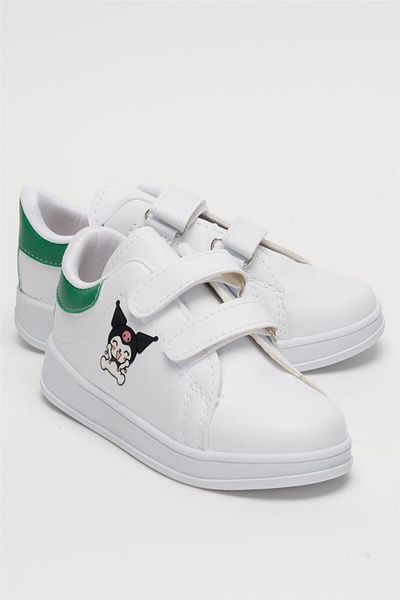 Liger Pantofi sport unisex cu velcro imprimați Kuromi pentru copii VERDE