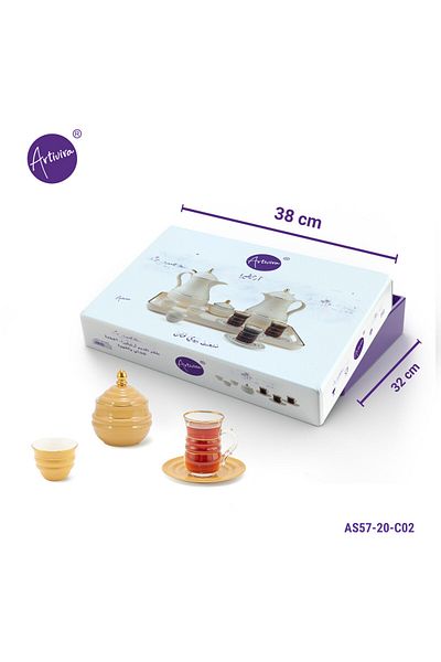 ARTIVIRA AS57-ARTIVIRA-طقم تقديم 20 قطعة للشاي والقهوة