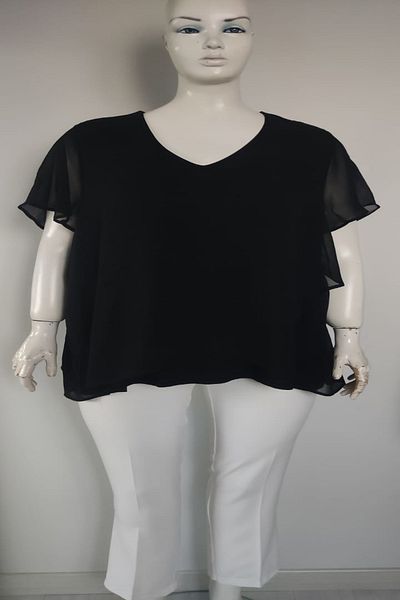 xlargebutik Plus Size Clothing Super Baddass Black Buluz