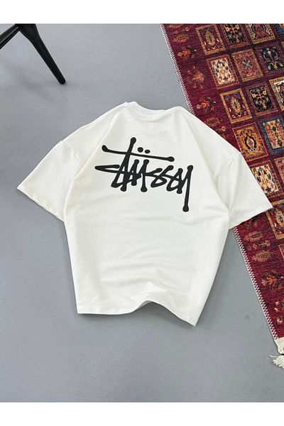 JANES Ανδρικό μπλουζάκι με στάμπα Oversize - Λευκό
