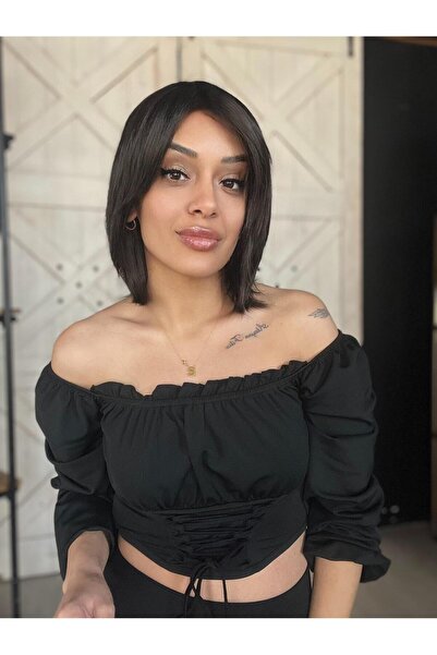 Suzan Peruk Kısa Tarz Peruklar.Her başa uyumludur - Ensede ayarlanabilir esne...