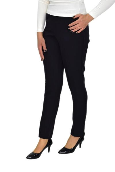 Nazal Pantaloni de damă din țesătură cu talie elastică cu talie cu vârf BGL-S...