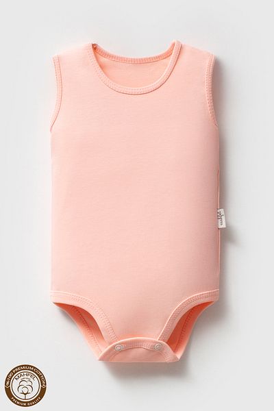 MAHFEL 100% Organic Cotton Sleeveless Baby Bodysuit with Snap Fasteners