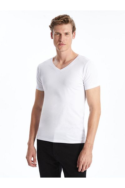 LC Waikiki New Season V-Neck Short Sleeve Men's Undershirt - S50023Z8