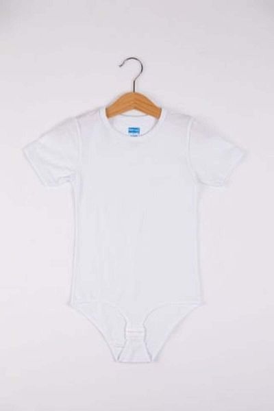 Dream Life Berrak 2536 Short Sleeve Girl's Snap Badi (Hooked) White