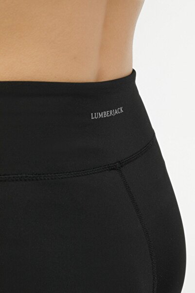 lumberjack W-Ct125 Basic Leggings 3F Black Women's Tights