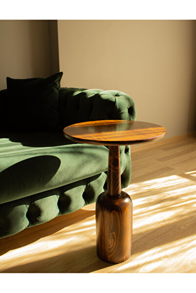 By Trend Ahşap orta zigon fiskos çiçeklik yan sehpa