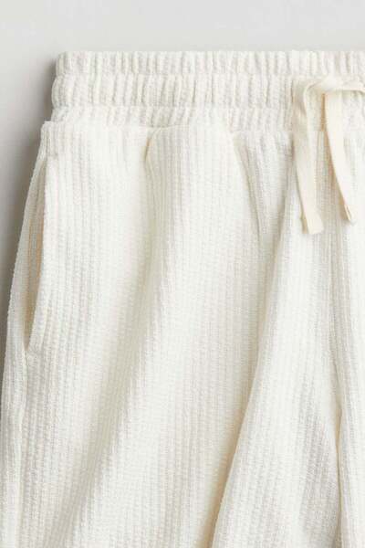 H&M Textured-knit shorts