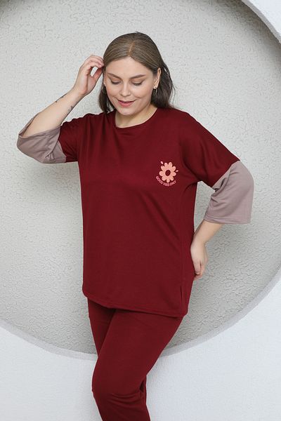 FAMES PİJAMA ΦΟΡΜΑ ΜΕΓΑΛΟΥ ΜΕΓΕΘΟΣ ΒΟΡΔΟ
