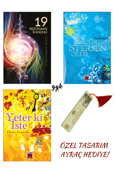 Elips Kitap 19 Rezonans Kanunu-Doğru İstersen Olur-Yeter ki İste 3'lü SET (AY...