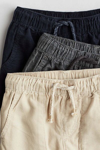 H&M 3-pack Corduroy Trousers