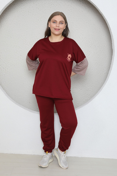 FAMES PİJAMA КЕФЕН АНТУЧЕН КОСТЮМ С ПЛЮС РАЗМЕР