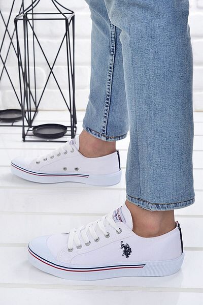 U.S. Polo Assn. Sonya White Line Unisex Casual Sports Shoes - Benjamin Sneaker