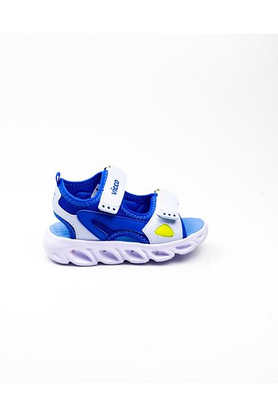 Vicco 332. P21Y. 188 Roy Sax Blue Lighted Children's Sandals Sax Blue-29 Slippers
