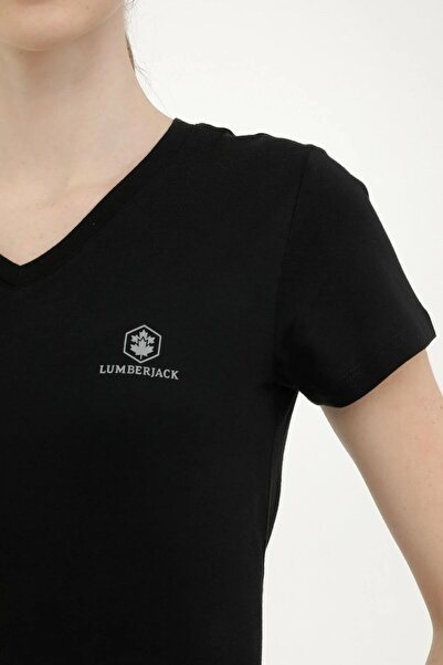 lumberjack W-CT132 Μπλουζάκι Basic Modal V λαιμόκοψη