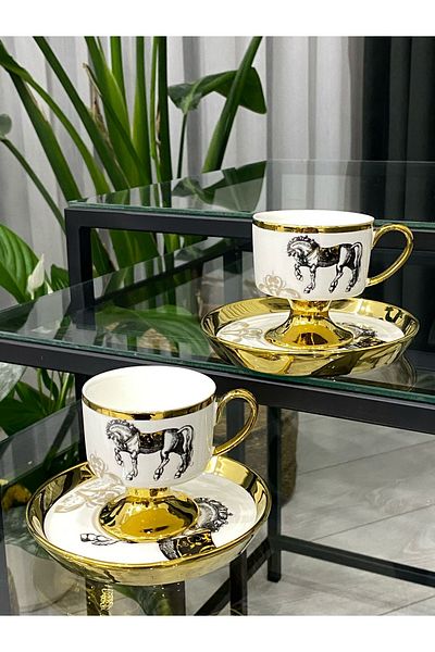 Ulus Home Acar Tamara Set of 2 Coffee Cups 90 ml