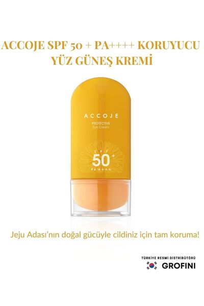 ACCOJE Yüksek Koruma, Nemlendirici, Yüz Güneş Kremi, Kore’den Ithal