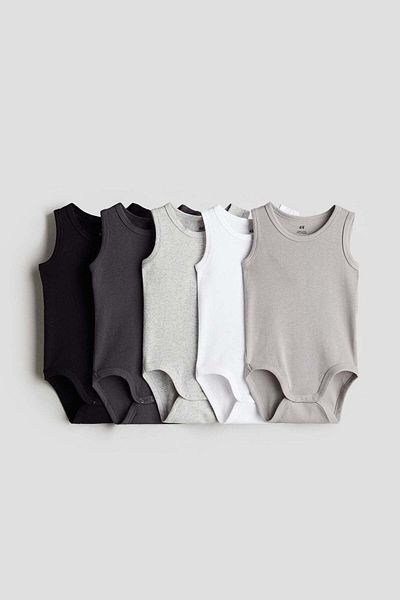 H&M 5-pack cotton bodysuits
