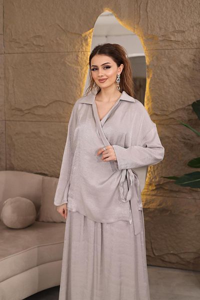 MAY MARA   Oversize Bluzlu Etelik 2-Piece Set Abyeye