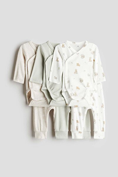 H&M طقم قطني مكون من 6 قطع