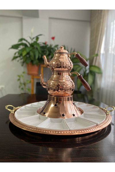 Erişim Bakırhanem Sebe Home Copper Breakfast Set