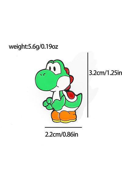 Choice XZ2655-2 Classic Game Figure Yoshi Brooch Badges Creative Enamel Pins Fans Collection Accessories Bi