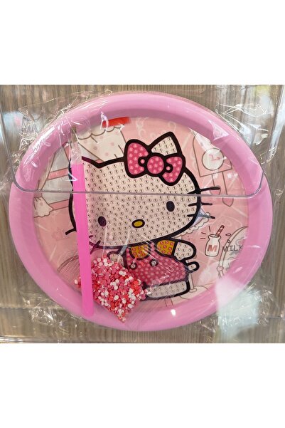 bundle island σετ χάντρες hello kitty για χάντρες/κόλλα ροζ AD662