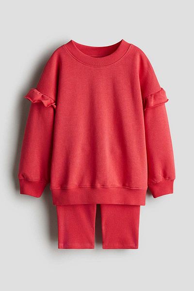 H&M 2-piece sweatshirt and shorts set