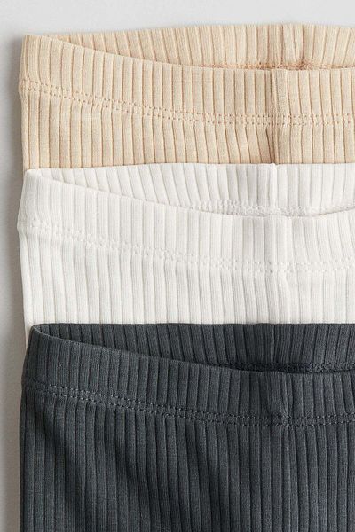 H&M 3-pack Ribbed Cycling Shorts