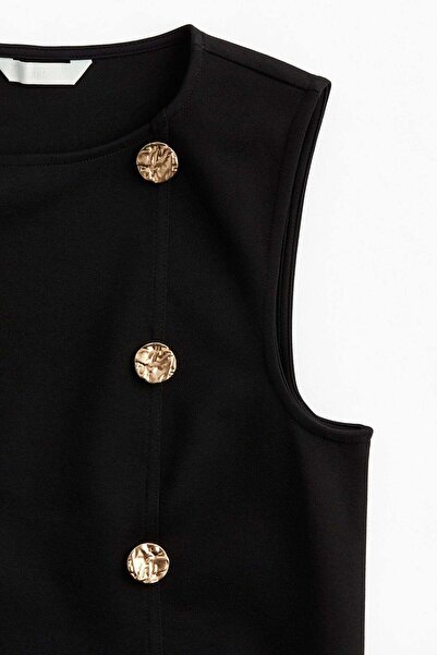 H&M Button-detail mini dress