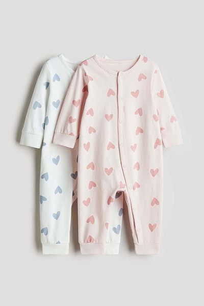 H&M 2-pack patterned cotton pyjamas