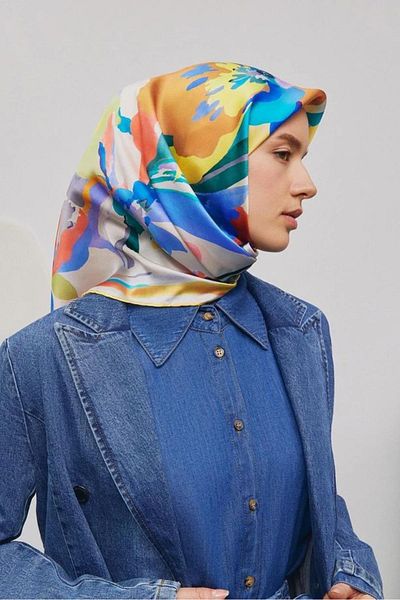 Armine Armi̇ne Twill Silk Scarf 2025 Summer Season 9340D02-83