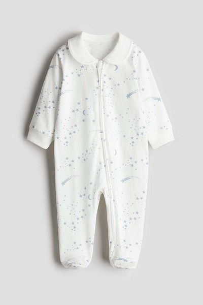 H&M Collared zip-up sleepsuit