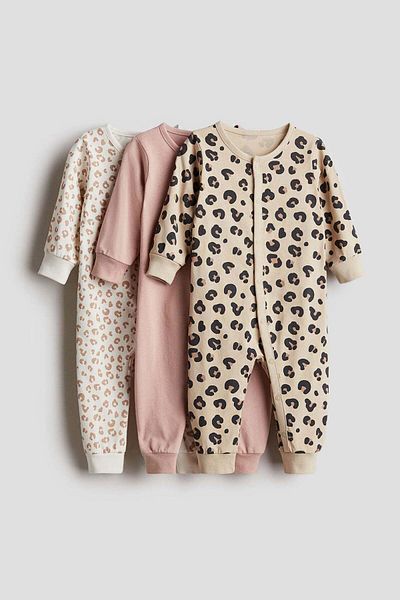 H&M 3-pack cotton pyjamas