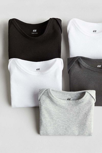 H&M 5-pack Cotton Bodysuits