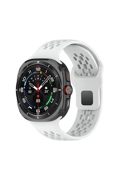 morfide Samsung Galaxy Watch Ultra 47mm Compatible Silicone Cord Hole Design