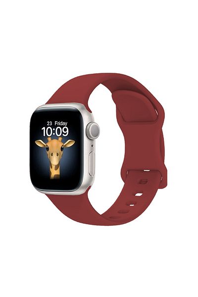 morfide Apple Watch 7 41mm Compatible Zore Krd-131 Silicone Cord Strap Strap