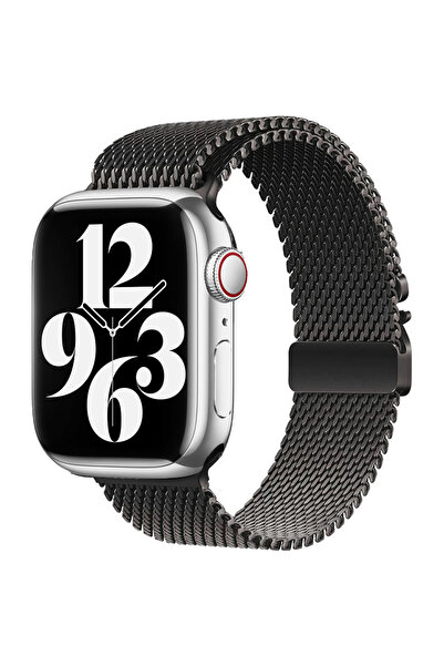 morfide Apple Watch 44mm Compatible Zore Krd-121 Metal Mesh Cord
