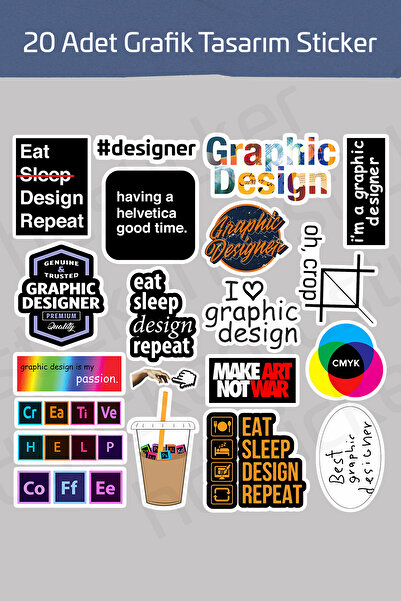 hdsticker Grafik Tasarım Çizim Designer Temalı Sanat Laptop Notebook Tablet E...