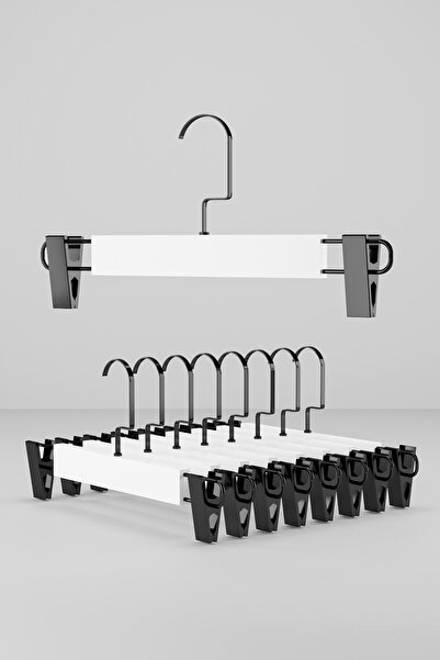 Onouqo 1St Quality Wooden Trouser Peg Skirt and Hanger 12 Pieces