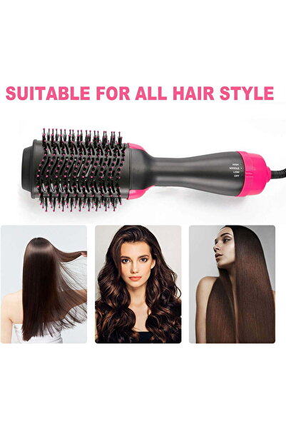 fulina 4 In 1 Hair Curler,dryer Styling Tool,negative Ionic,shiny And Soft,for Hair,pink