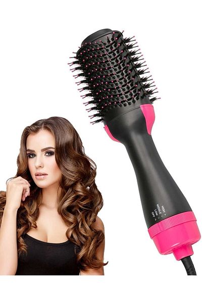 fulina 4 In 1 Hair Curler,dryer Styling Tool,negative Ionic,shiny And Soft,for Hair,pink