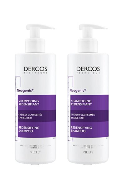 Vichy Dercos Neogenic Saçlar Tellerine Hacim Veren Şampuan 400 ml 2 Adet