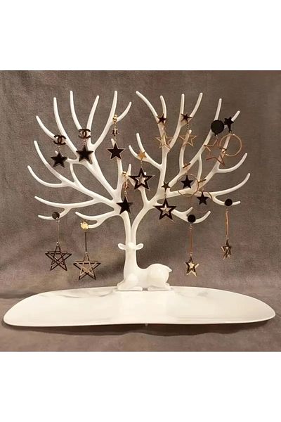 ANI OFİS KIRTASİYE A K Stylish Deer-Shaped Jewelry Organizer - Ideal for Earrings, Necklaces, Rings & Bracelets - Perfect