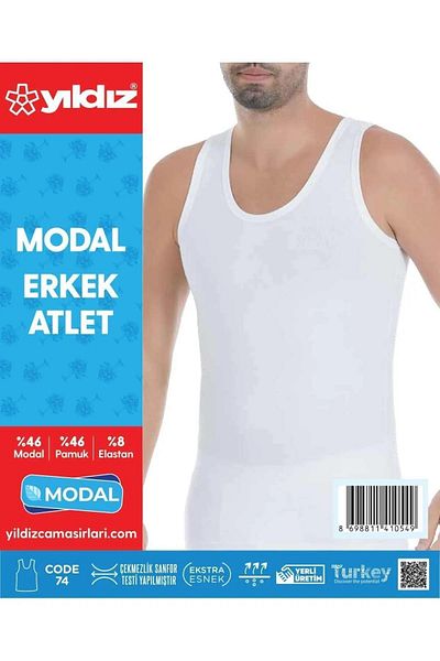 YILDIZ Yıldız Men's Modal Lycra Strap Undershirt 70/74 - 3 Pieces