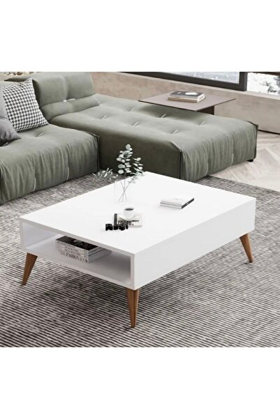 YAKAR LUXURY Orta Sehpa Masa Salon Sehpasi Lüx Model 90x50x33 Beyaz